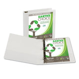 Samsill® Earth's Choice Plant-Based D-Ring View Binder, 3 Rings, 1.5" Capacity, 11 x 8.5, White (SAM16957)