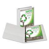 Samsill® Earth's Choice Plant-Based D-Ring View Binder, 3 Rings, 1" Capacity, 11 x 8.5, White (SAM16937)