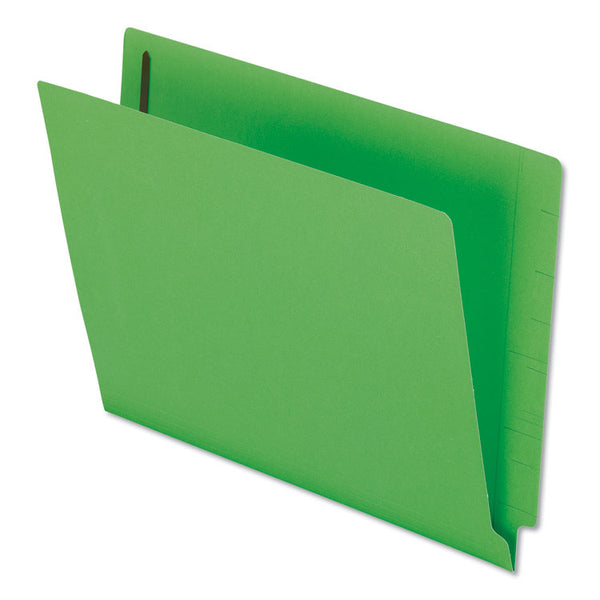 Pendaflex® Colored Reinforced End Tab Fastener Folders, 0.75" Expansion, 2 Fasteners, Letter Size, Green Exterior, 50/Box (PFXH10U13GR) Box of 50