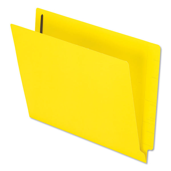 Pendaflex® Colored Reinforced End Tab Fastener Folders, 0.75" Expansion, 2 Fasteners, Letter Size, Yellow Exterior, 50/Box (PFXH10U13Y) Box of 50