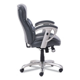 SertaPedic® Emerson Task Chair, Supports Up to 300 lb, 18.75" to 21.75" Seat Height, Gray Seat/Back, Silver Base (SRJ49711GRY) Each