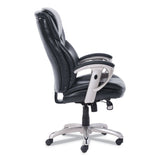 SertaPedic® Emerson Executive Task Chair, Supports Up to 300 lb, 19" to 22" Seat Height, Black Seat/Back, Silver Base (SRJ49710BLK) Each