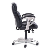 SertaPedic® Emerson Task Chair, Supports Up to 300 lb, 18.75" to 21.75" Seat Height, Black Seat/Back, Silver Base (SRJ49711BLK) Each