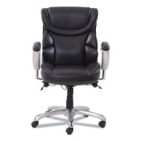 SertaPedic® Emerson Task Chair, Supports Up to 300 lb, 18.75" to 21.75" Seat Height, Brown Seat/Back, Silver Base (SRJ49711BRW) Each