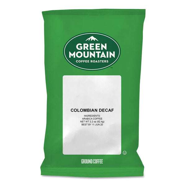 Green Mountain Coffee® Colombian Decaf Coffee Fraction Packs, 2.2oz, 50/Carton (GMT5531) Case of 50