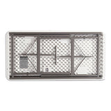 Alera® Resin Rectangular Folding Table, Square Edge, 72w x 30d x 29h, Platinum (ALE65600) Each