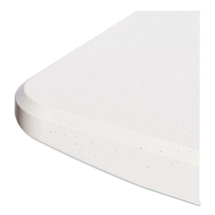 Alera® Resin Rectangular Folding Table, Square Edge, 72w x 30d x 29h, Platinum (ALE65600) Each