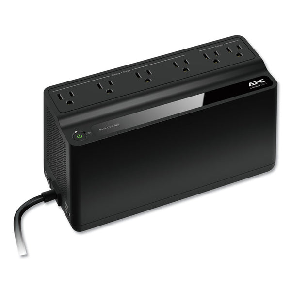 APC® Smart-UPS 425 VA Battery Backup System, 6 Outlets, 120 VA, 180 J (APWBE425M)
