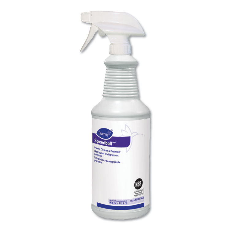 Diversey™ Speedball Heavy-Duty Cleaner, Citrus, Liquid, 1qt. Spray Bottle, 12/CT (DVO95891164) Case of 12