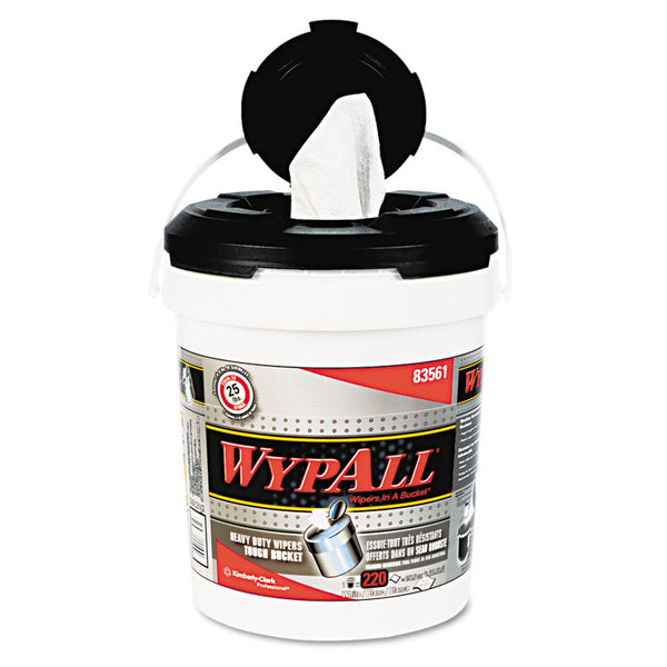 WypAll® X70 Wipers in a Bucket, 13 x 10, White, 220/Bucket (KCC83561)