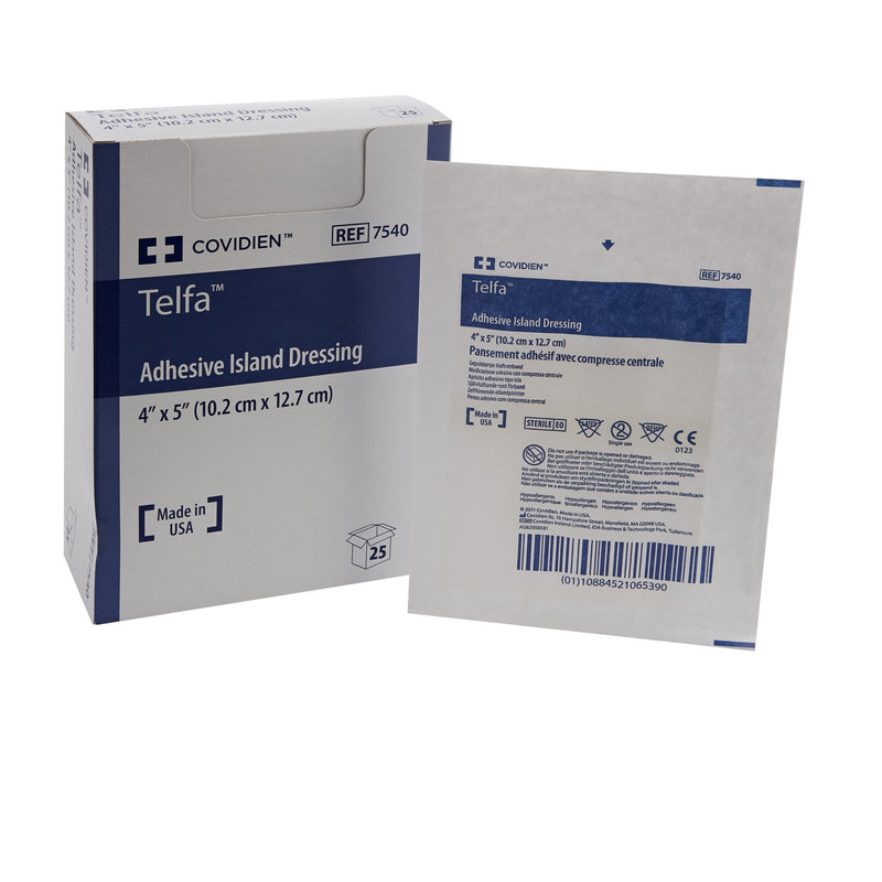 Telfa™ Island Dressing 4 X 5 Inch Rectangle Sterile (314019_EA) 1/EA