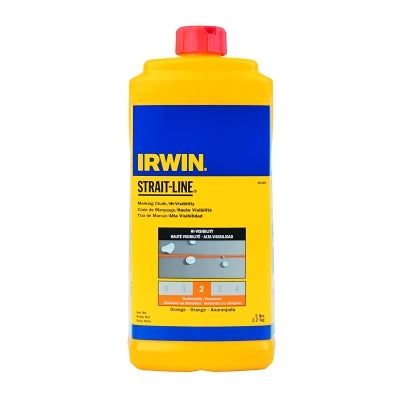 IRWIN® Hi-Visibility Marking Chalks, 5 lb, Hi Vis Orange (586-65105) 1 Jug