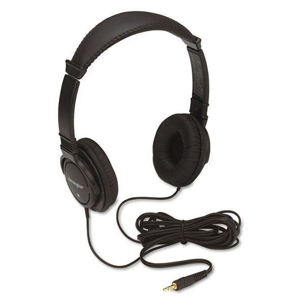 Kensington® Hi-Fi Headphones, Plush Sealed Earpads, Black (KMW33137)