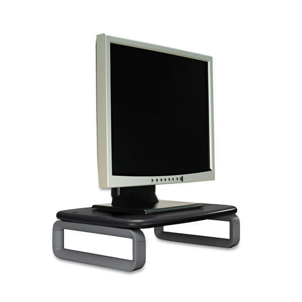 Kensington® Monitor Stand with SmartFit, For 24" Monitors, 15.5" x 12" x 3" to 6", Black/Gray, Supports 80 lbs (KMW60089)