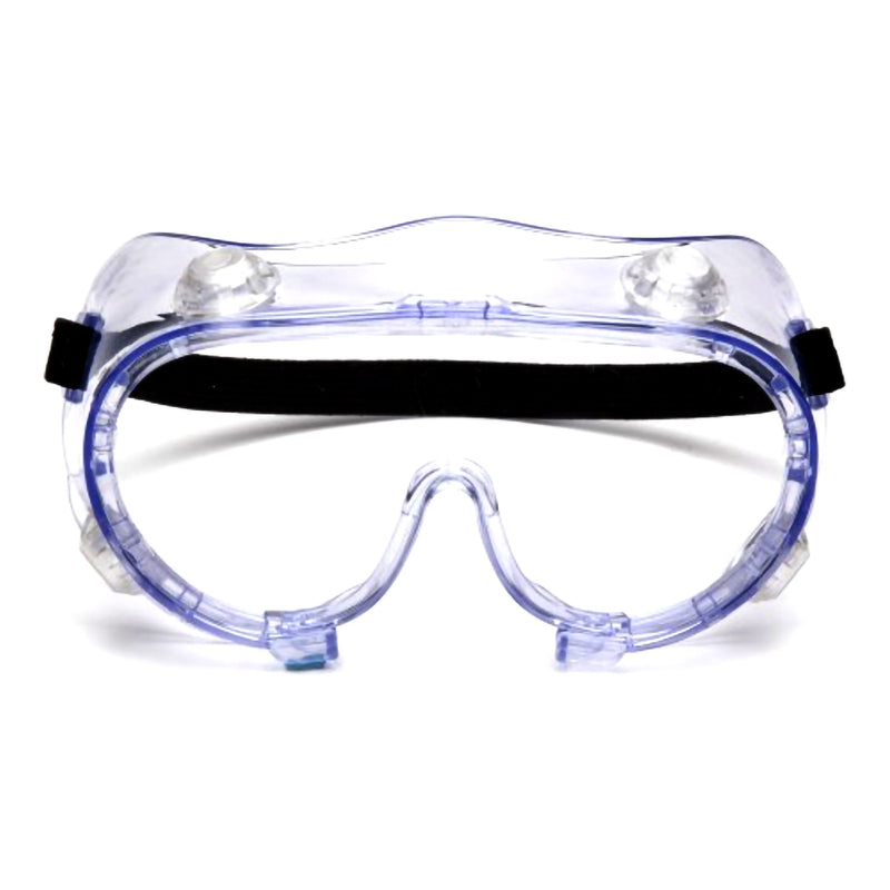 Pyramex® Protective Goggles Fit Over Uncoated Clear Tint Polycarbonate Lens Clear Frame Elastic Strap One Size Fits Most (1239058_BX) 12/BX
