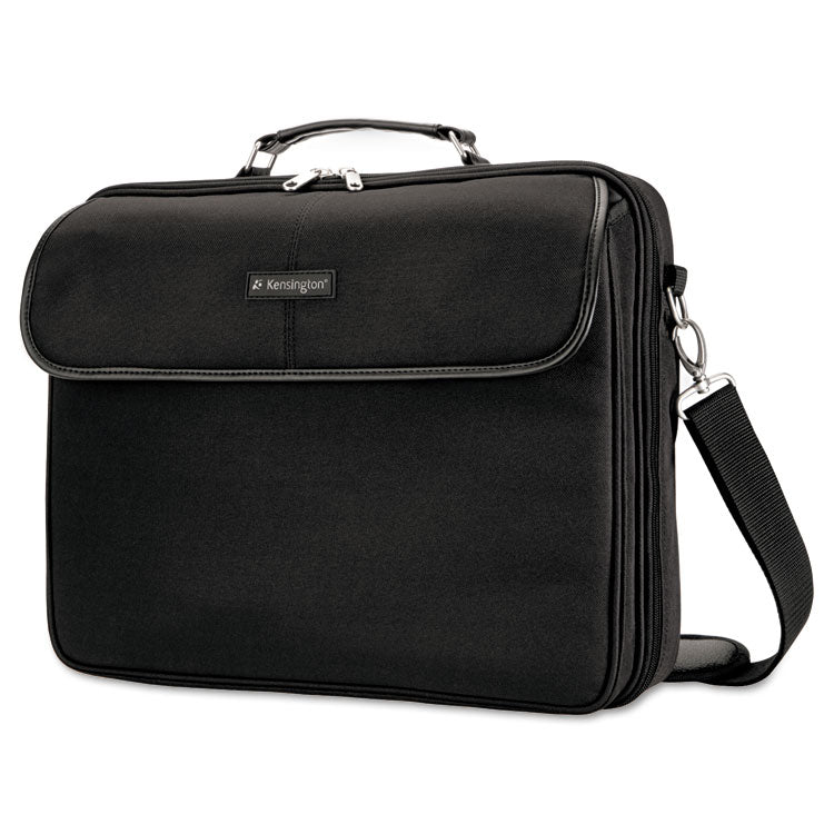 Kensington® Simply Portable 30 Laptop Case, Fits Devices Up to 15.6", Polyester, 15.75 x 3 x 13.5, Black (KMW62560) Each