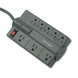 Kensington® Guardian Premium Surge Protector, 8 AC Outlets, 6 ft Cord, 1,080 J, Gray (KMW38218)