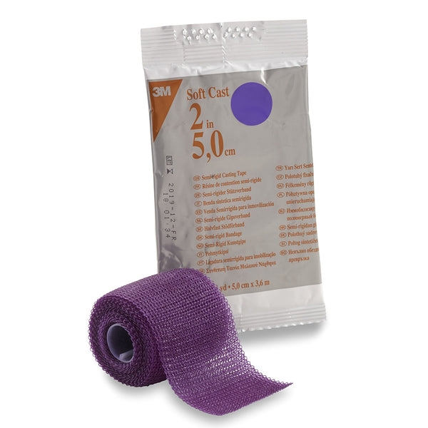 3M™ Scotchcast™ Soft Cast Cast Tape 2 Inch X 12 Foot Fiberglass Purple (447730_CS) 10/CS