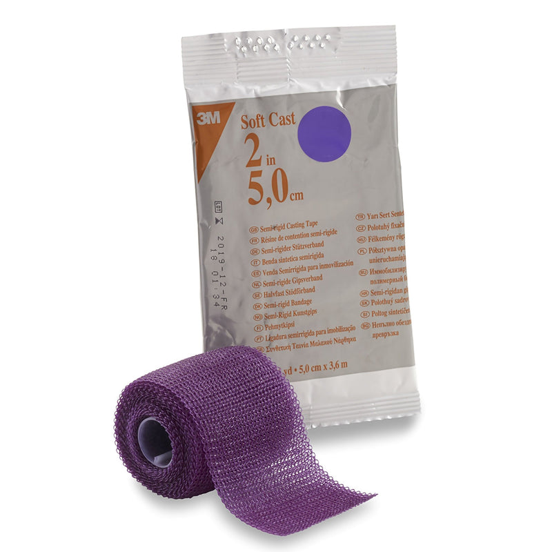 3M™ Scotchcast™ Soft Cast Cast Tape 2 Inch X 12 Foot Fiberglass Purple (447730_CS) 10/CS