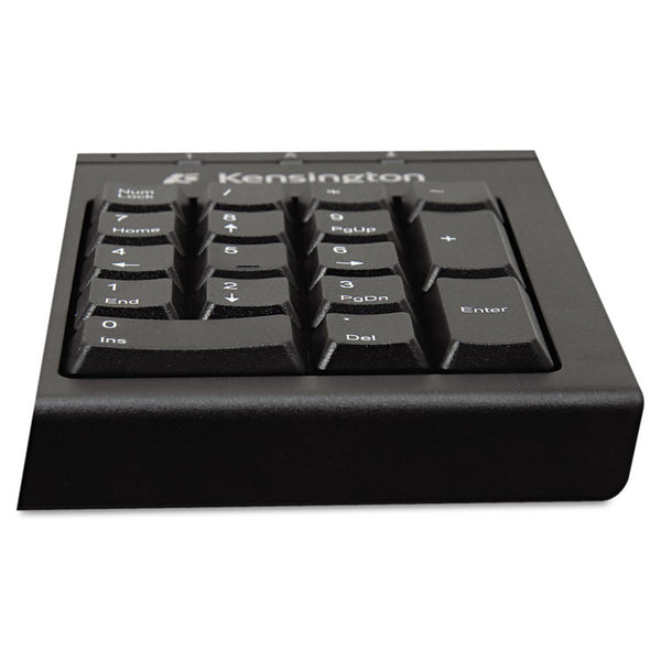 Kensington® Keyboard for Life Slim Spill-Safe Keyboard, 104 Keys, Black (KMW64370)