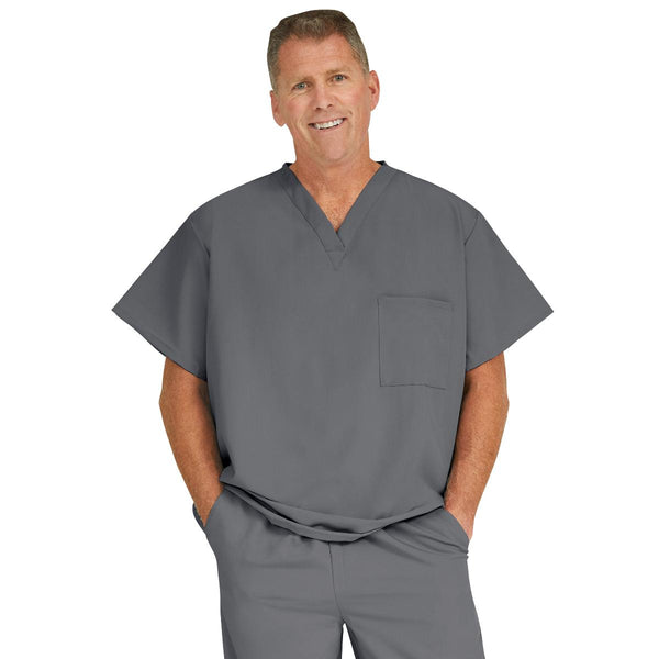 Fifth AVE Unisex Stretch V-Neck Scrub Tops with Pocket, 1/EA (5910CHR4XL) Each