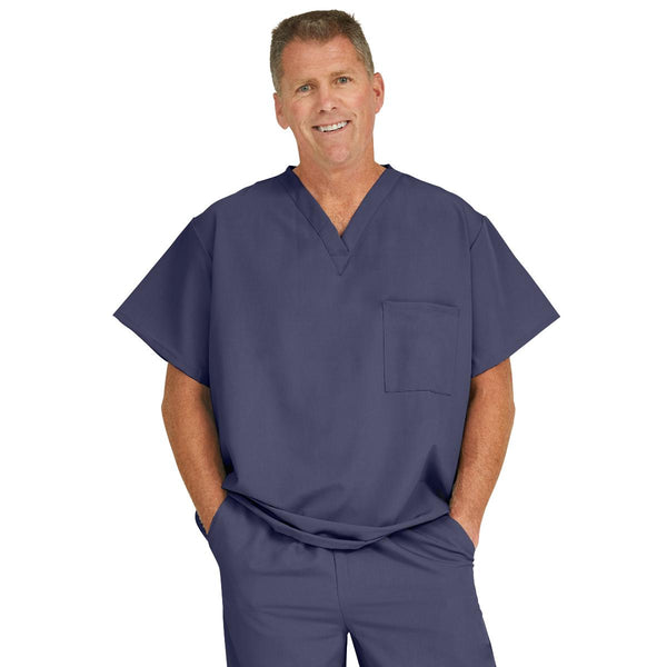 Fifth AVE Unisex Stretch V-Neck Scrub Tops with Pocket, 1/EA (5910NVY5XL) Each