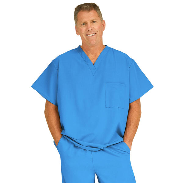 Fifth AVE Unisex Stretch V-Neck Scrub Tops with Pocket, 1/EA (5910RYL4XL) Each