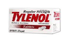 Tylenol® Pain Relief 325 mg Strength Acetaminophen Tablet 100 per Bottle (677821_BT) 1/BT