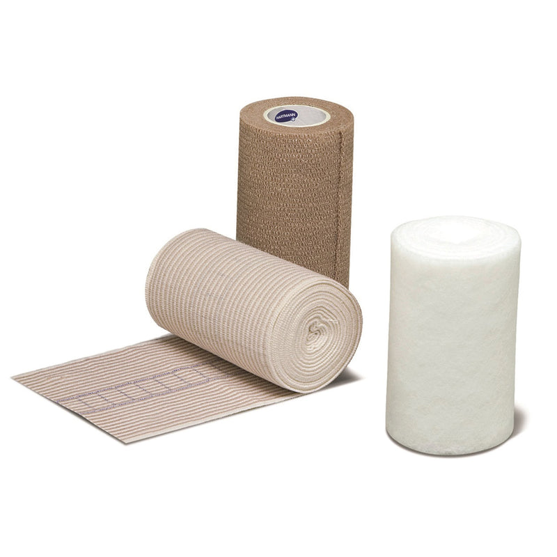 ThreePress® 3 Layer Compression Bandage System Multiple Sizes Self-Adherent Closure Tan / White NonSterile 35 to 40 mmHg (683388_EA) 1/EA