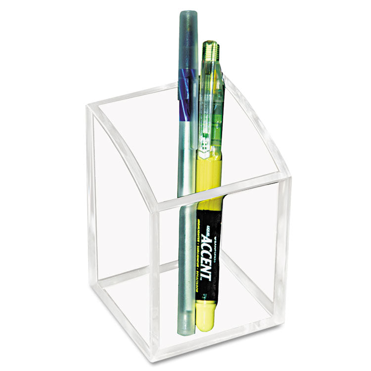 Kantek Acrylic Pencil Cup, 2.75 x 2.75 x 4, Clear (KTKAD20) Each