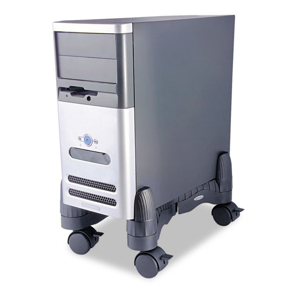 Kantek Mobile CPU Stand, Supports 60 lb, 4.5w x 16d x 7h, Black (KTKCS200B) Each