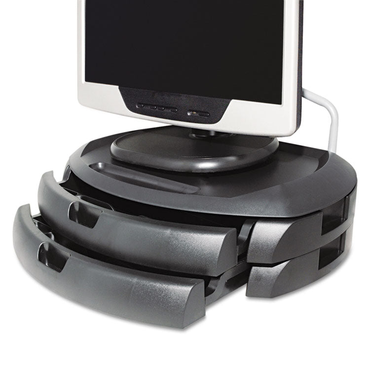 Kantek LCD Monitor Stand, 18" x 12.5" x 5", Black, Supports 35 lbs (KTKMS200B) Each