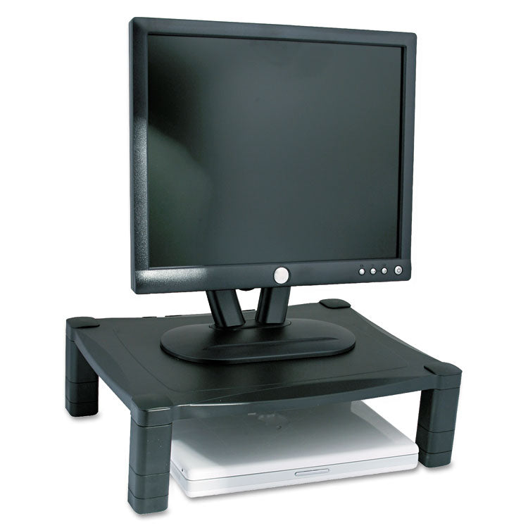 Kantek Single-Level Monitor Stand, 17" x 13.25" x 3" to 6.5", Black, Supports 50 lbs (KTKMS400) Each