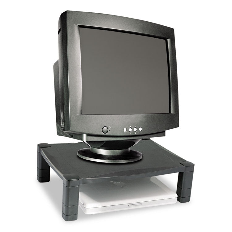 Kantek Single-Level Monitor Stand, 17" x 13.25" x 3" to 6.5", Black, Supports 50 lbs (KTKMS400) Each
