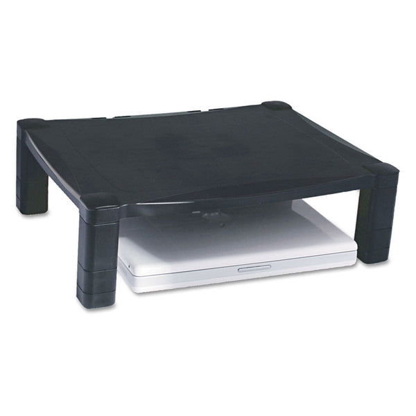 Kantek Single-Level Monitor Stand, 17" x 13.25" x 3" to 6.5", Black, Supports 50 lbs (KTKMS400) Each