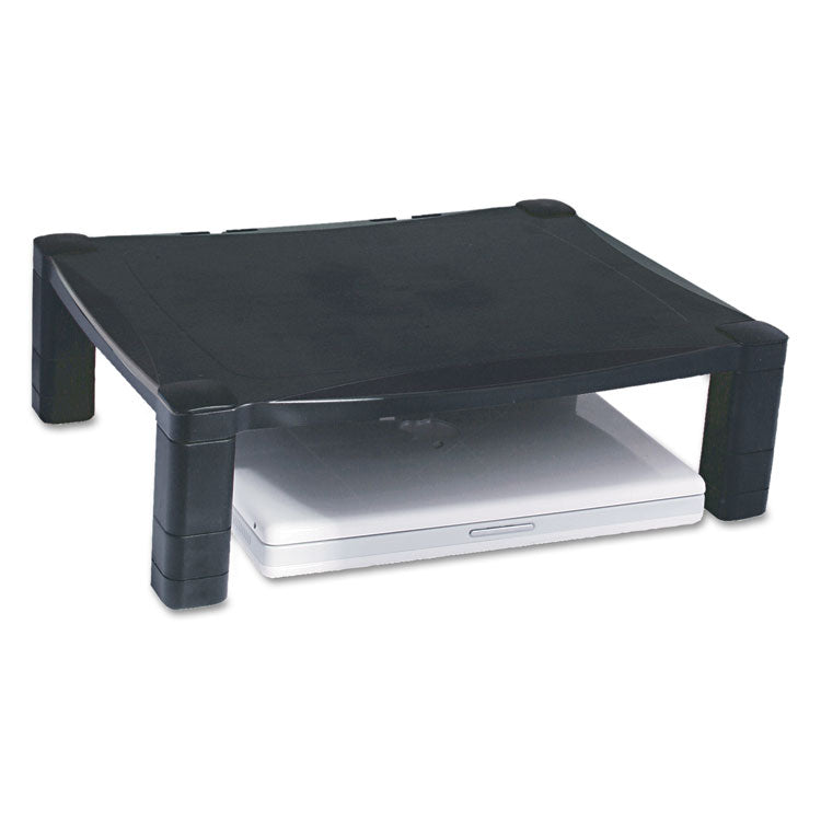 Kantek Single-Level Monitor Stand, 17" x 13.25" x 3" to 6.5", Black, Supports 50 lbs (KTKMS400) Each