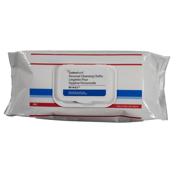 Cardinal Health™ Wings™ Personal Cleansing Wipe Soft Pack Scented 96 Count (1189850_CS) 768/CS