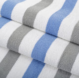 Hospeco® Cabo Cabana Beach Towel 30x70 Grey/Navy, 24/Case (HOSCABOCABANA-GY-NV-CS) Case of 24