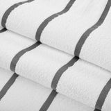 Hospeco® Las Rayas Beach Towel 30x60 Dark Grey, 4/Pack (HOSBT-HS3060-15DG) Pack of 4