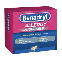 Benadryl® Allergy Relief 25 mg Strength Capsule 24 per Box (847779_CT) 24/CT