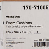 McKesson Seat Cushion 22 W X 18 L X 3 D Inch Polyurethane (1065554_CS) 5/CS