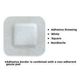 McKesson Island Dressing 4 X 4 Inch Square NonSterile (883053_EA) 1/EA