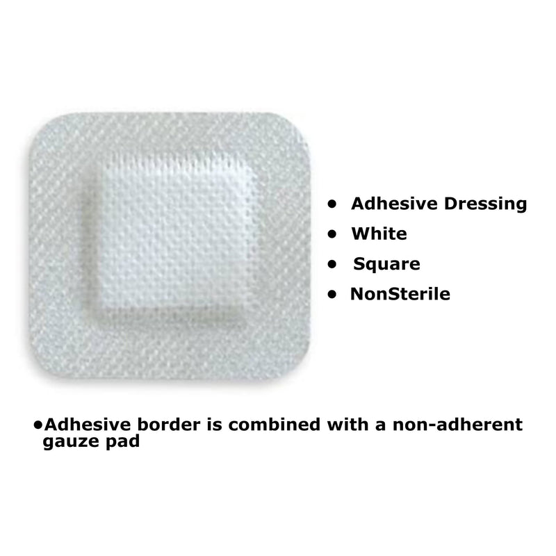 McKesson Island Dressing 4 X 4 Inch Square NonSterile (883053_EA) 1/EA