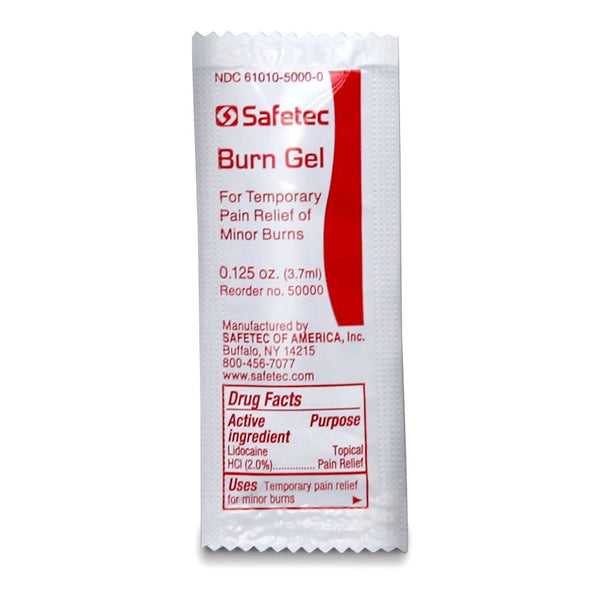 Safetec® Burn Relief Lidocaine Topical Gel 3.5 Gram Individual Packet (794142_BX) 25/BX