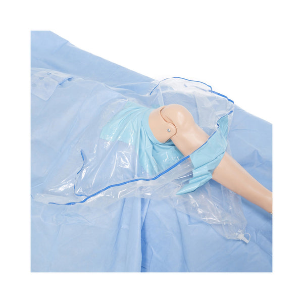 O&M Halyard Inc Orthopedic Drape Knee Arthroscopy Drape 90 W X 124 L Inch Sterile (277348_CS) 10/CS