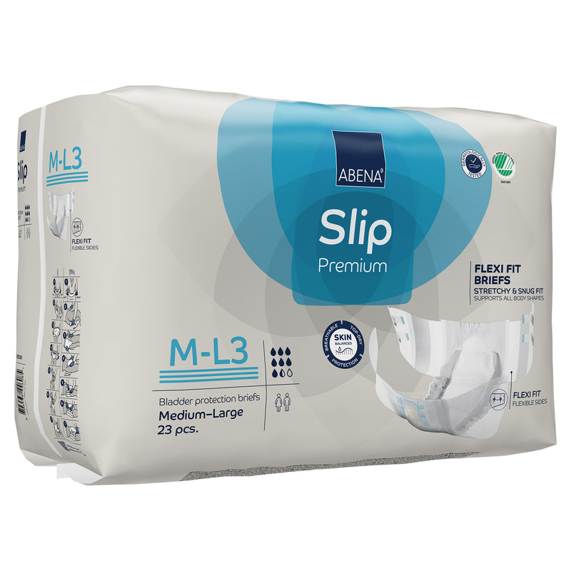 Abena Slip Flexi Fit Unisex Adult Incontinence Brief Medium / Large Disposable Heavy Absorbency (1246191_PK) 23/PK