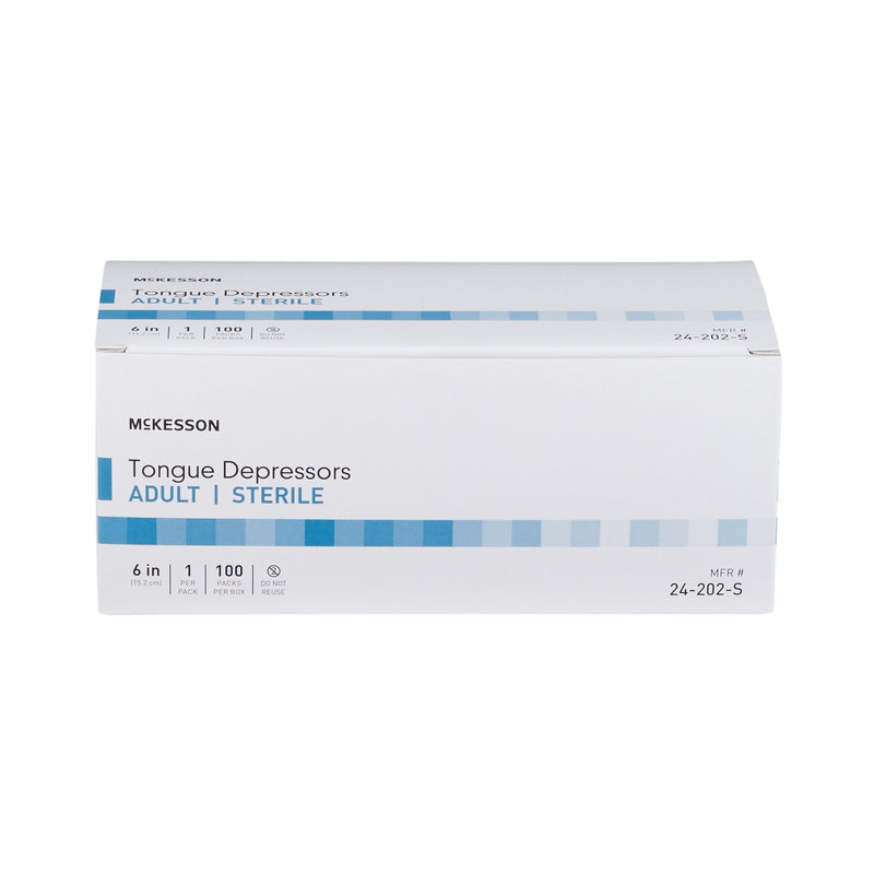 McKesson Tongue Depressor 6 Inch Length Wood Senior (508714_CS) 10/CS