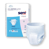 Seni® Active Super Unisex Adult Absorbent Underwear Pull On with Tear Away Seams Medium Disposable Moderate Absorbency (1163849_PK) 20/PK