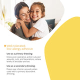 COVRSITE Plus Composite Dressing 6 X 6 Inch Square NonSterile Film Backing (407733_BX) 10/BX