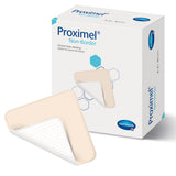 Proximel® Non-Border Foam Dressing 4 X 4 Inch Without Border Waterproof Backing Silicone Face Square Sterile (1242750_BX) 10/BX